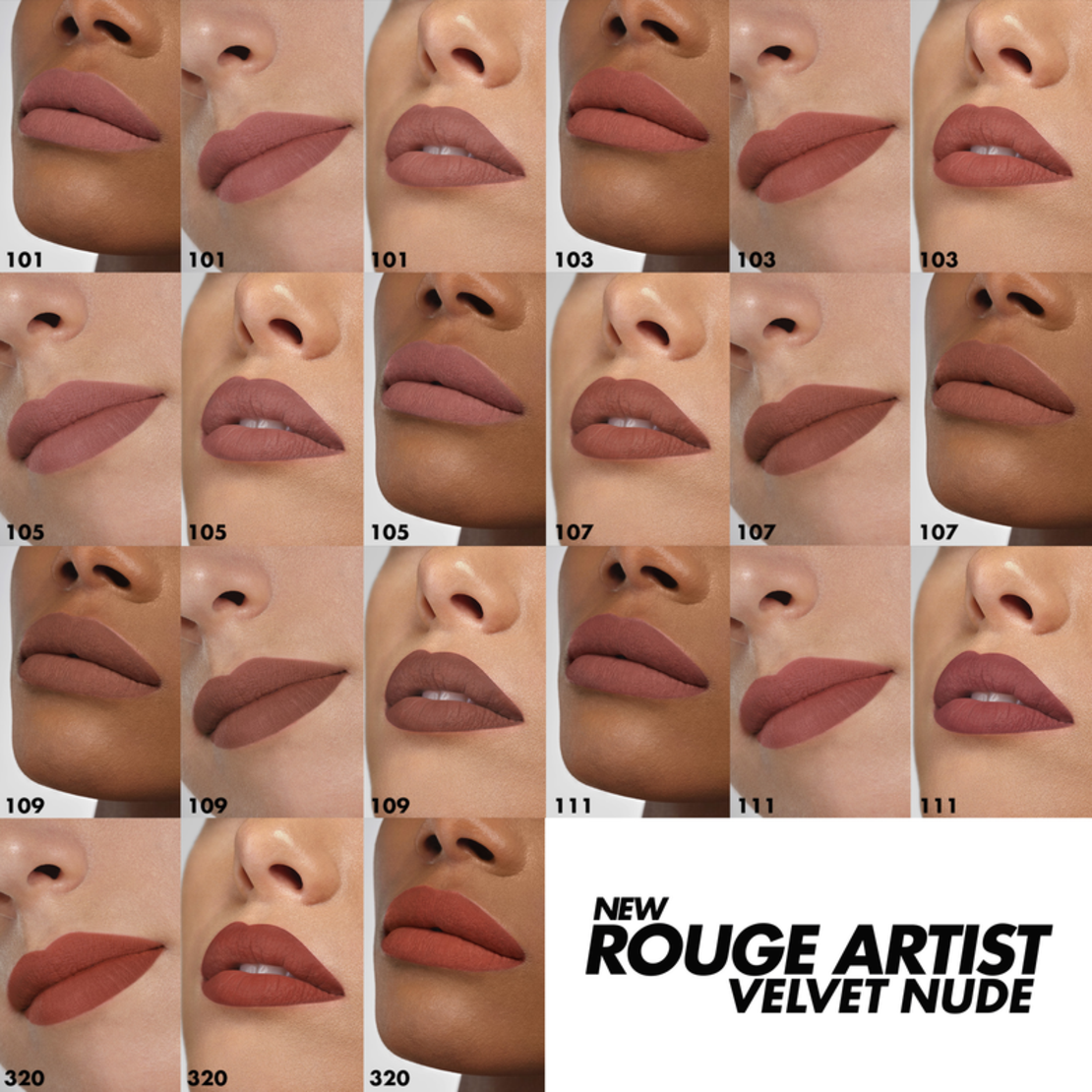 MAKEUP FOR EVER ROUGE ARTIST VELVET NUDE - RUJ NUDE MAT CU TEXTURĂ CATIFELATĂ - 3.7G