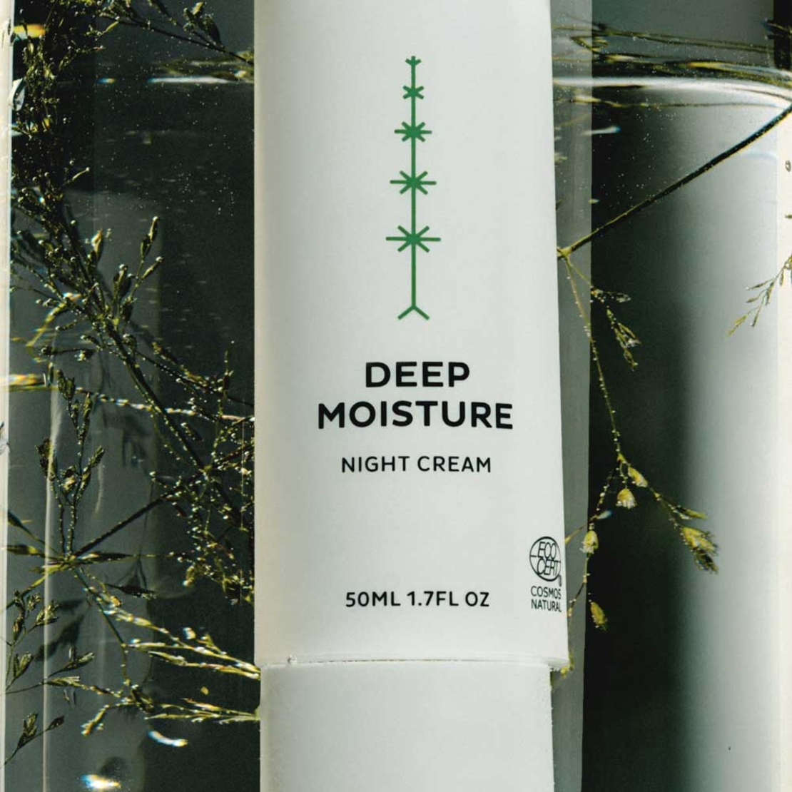 MÁDARA DEEP MOISTURE Cremă de Noapte BIO VEGAN – 50 ml | Hidratare Intensă