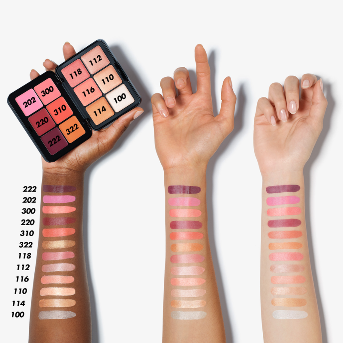 MAKEUP FOR EVER HD SKIN BLUSH & GLOW PALETTE - PALETĂ BLUSH ȘI HIGHLIGHTER CREMĂ- 25.2G