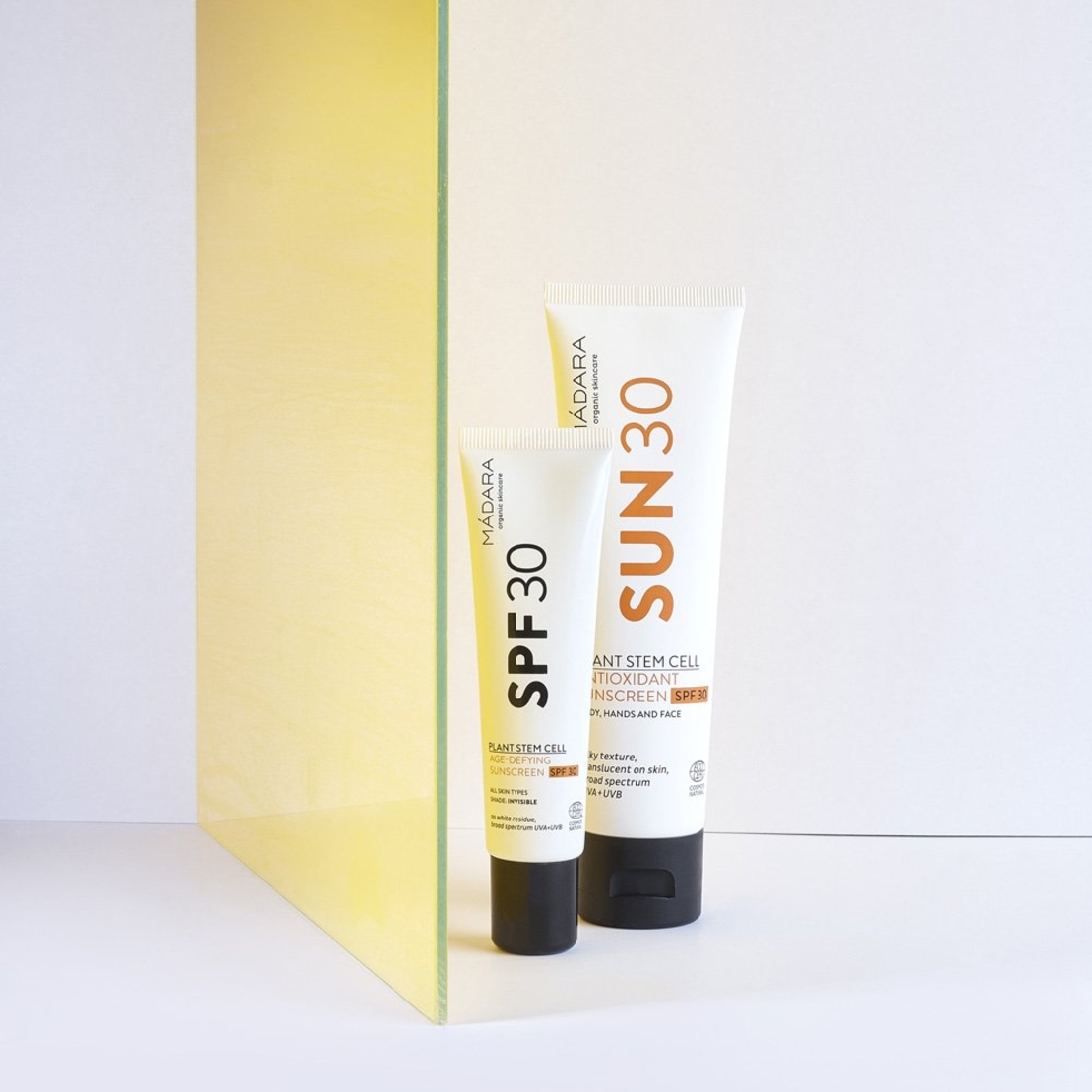 MÁDARA Cremă cu Protecție Solară Minerală Antioxidantă SPF 30 pentru Față și Corp 100ml