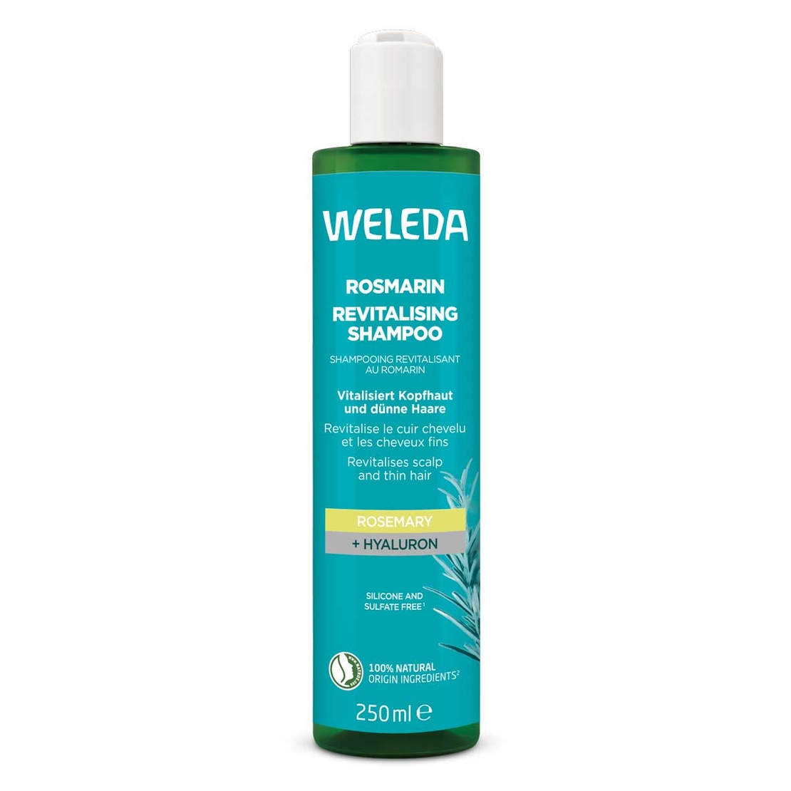 Weleda Șampon Revitalizant cu Rozmarin BIO – 250 ml | Volum și Hidratare