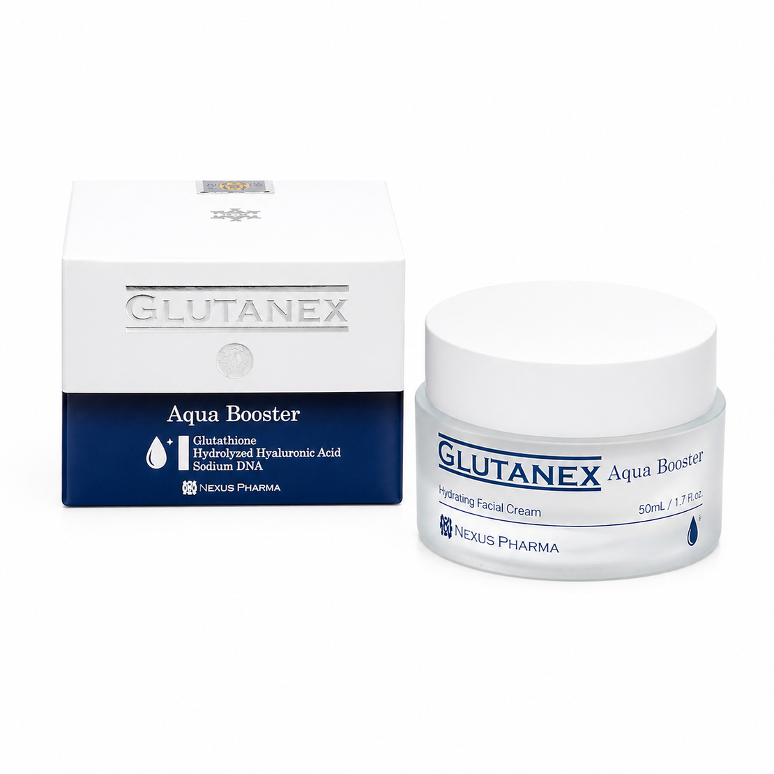 Glutanex Aqua Booster – Cremă Hidratantă Intensivă și Antioxidantă (50 ml)