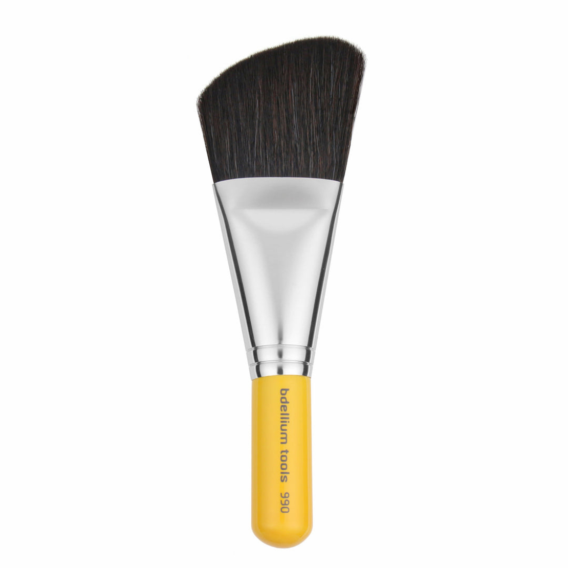 Bdellium Tools Travel Series Angled Face - PENSULĂ FARD DE OBRAZ ȘI CONTURARE PENTRU PRODUSE PUDRATE -  990 T