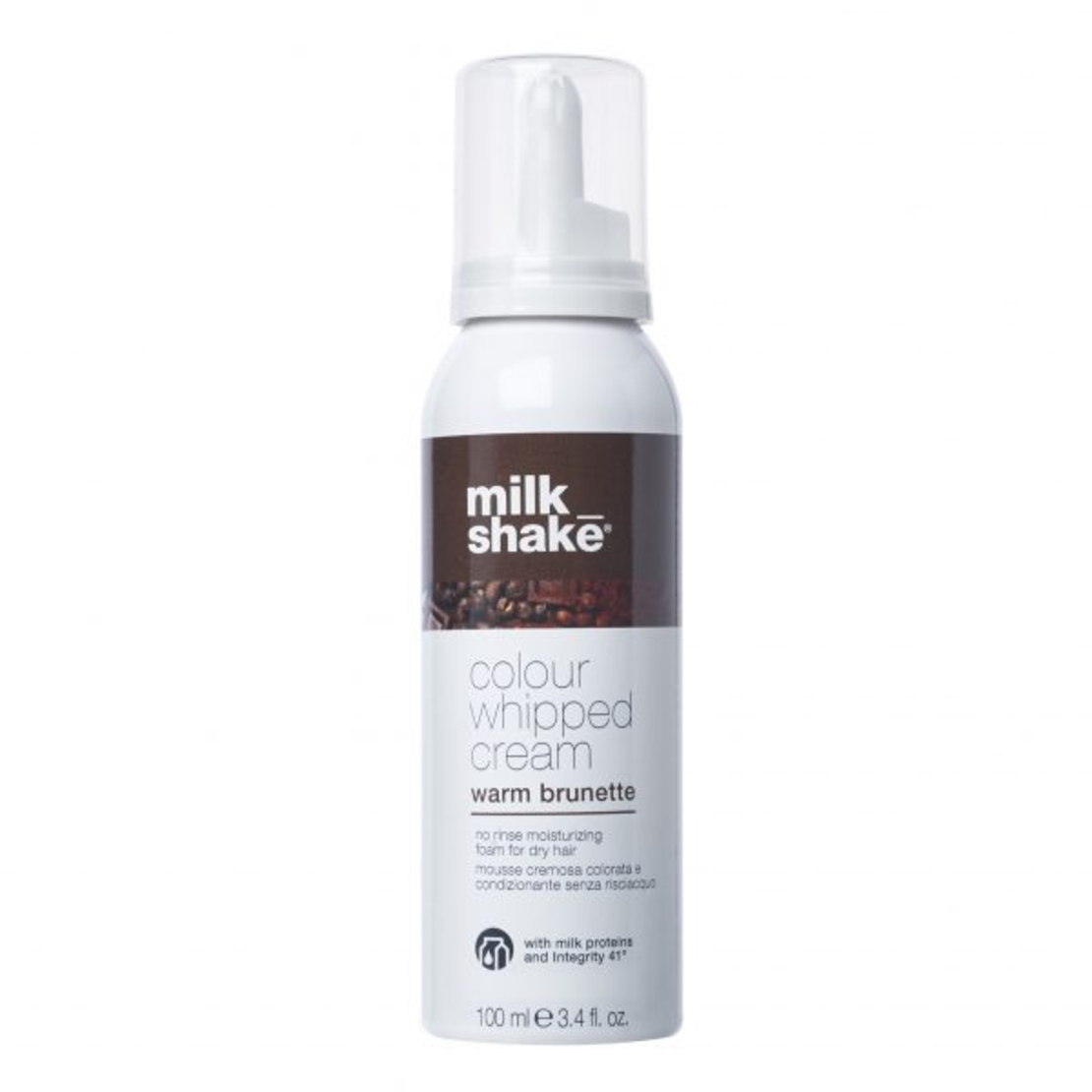 Milk_Shake Colour Whipped Cream – Warm Brunette Spumă-cremă nuanțatoare fără clătire pentru păr ȘATEN 100ml