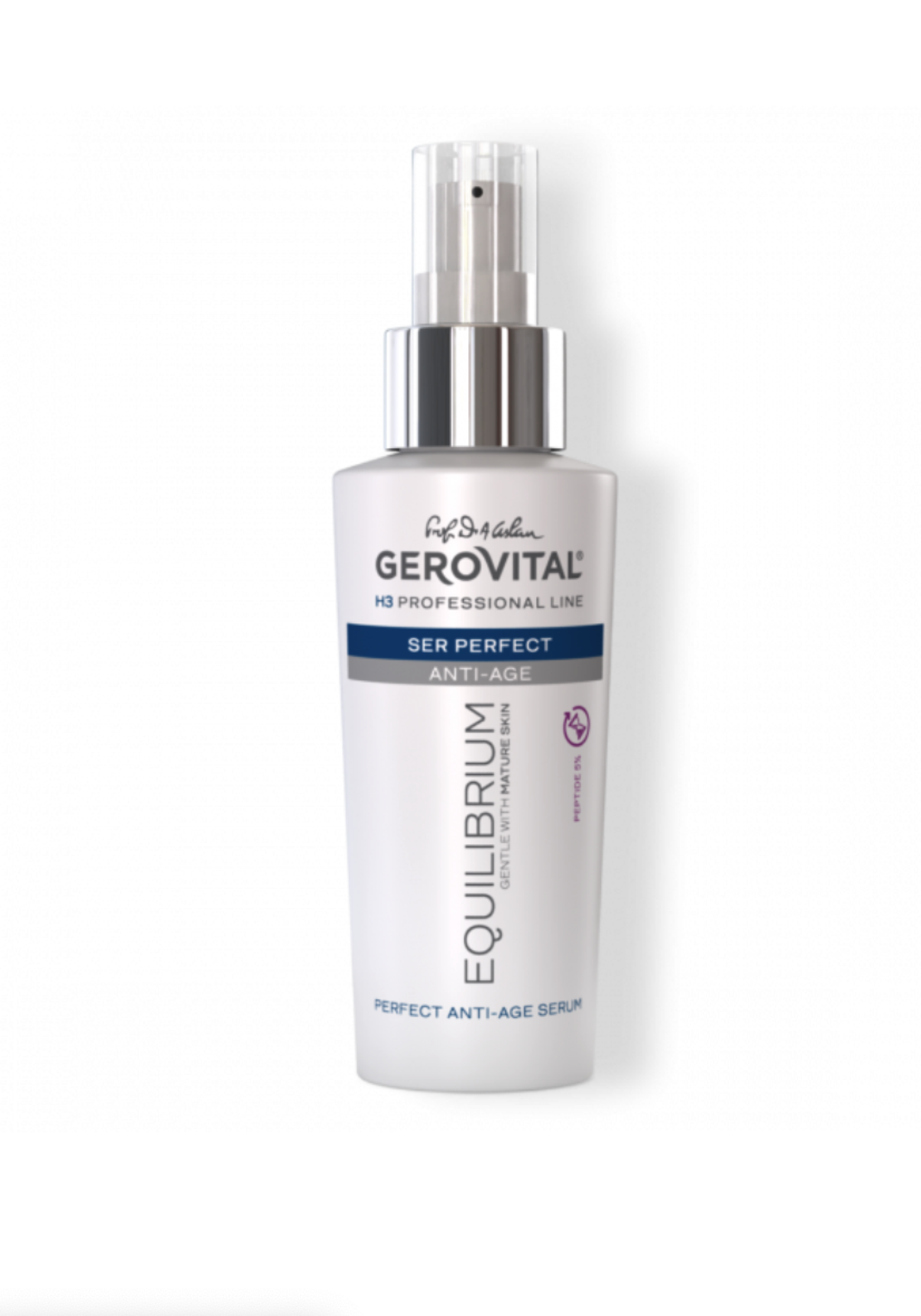 Gerovital H3 Equilibrium - Ser Perfect Anti-Age Antirid și Fermitate pentru Ten Matur, Uscat cu Peptide 5% 100 ml