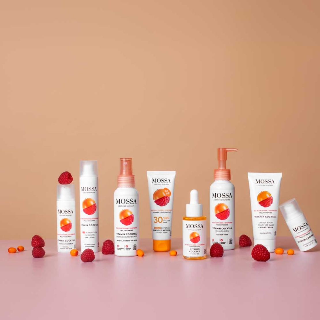 MOSSA Vitamin Cocktail Energy Boost Cremă de Ochi BIO 15ml – Cremă Anticearcăn cu Acid Hialuronic
