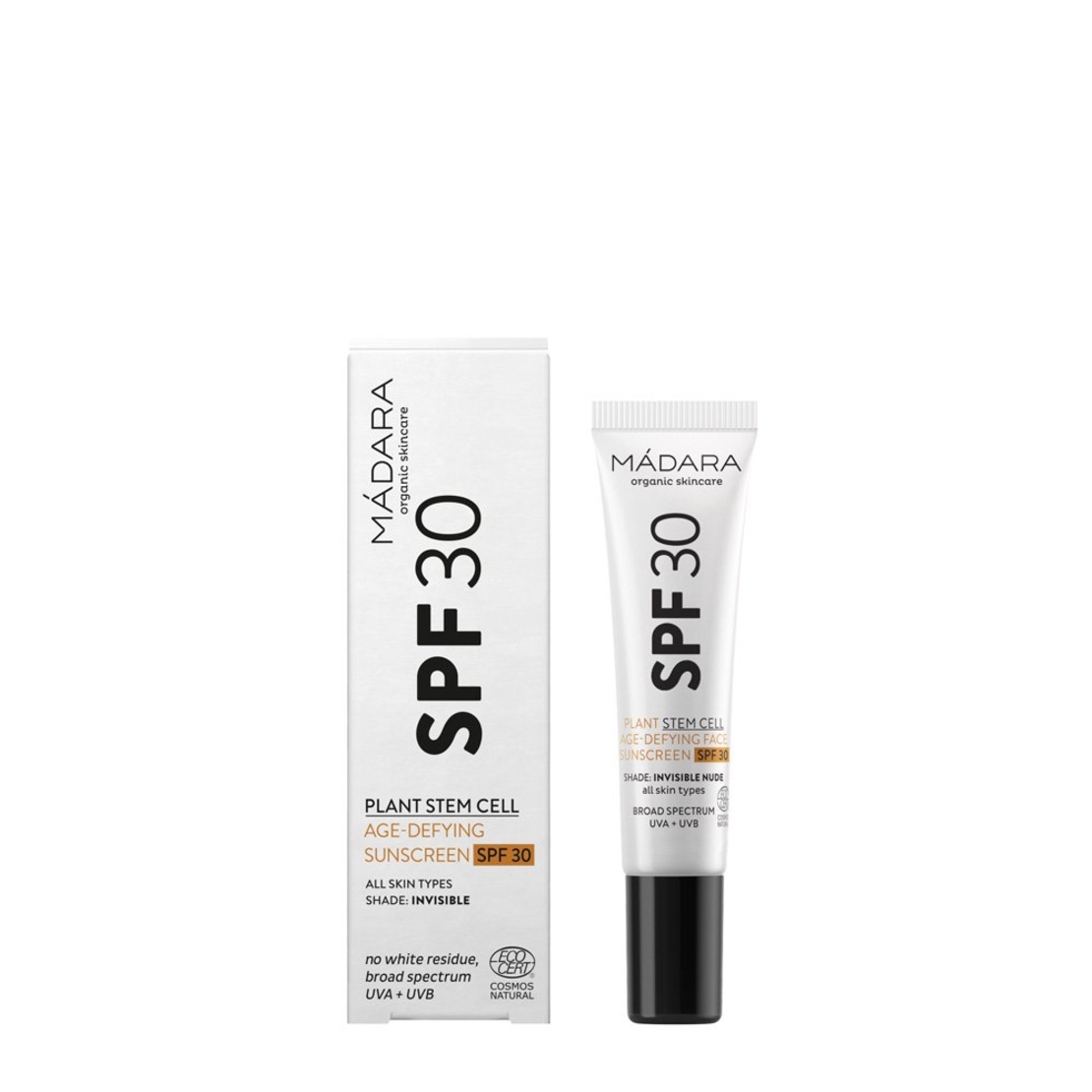 MÁDARA Cremă de Față cu Protecție Solară Minerală SPF 30 Travel Size 10ml