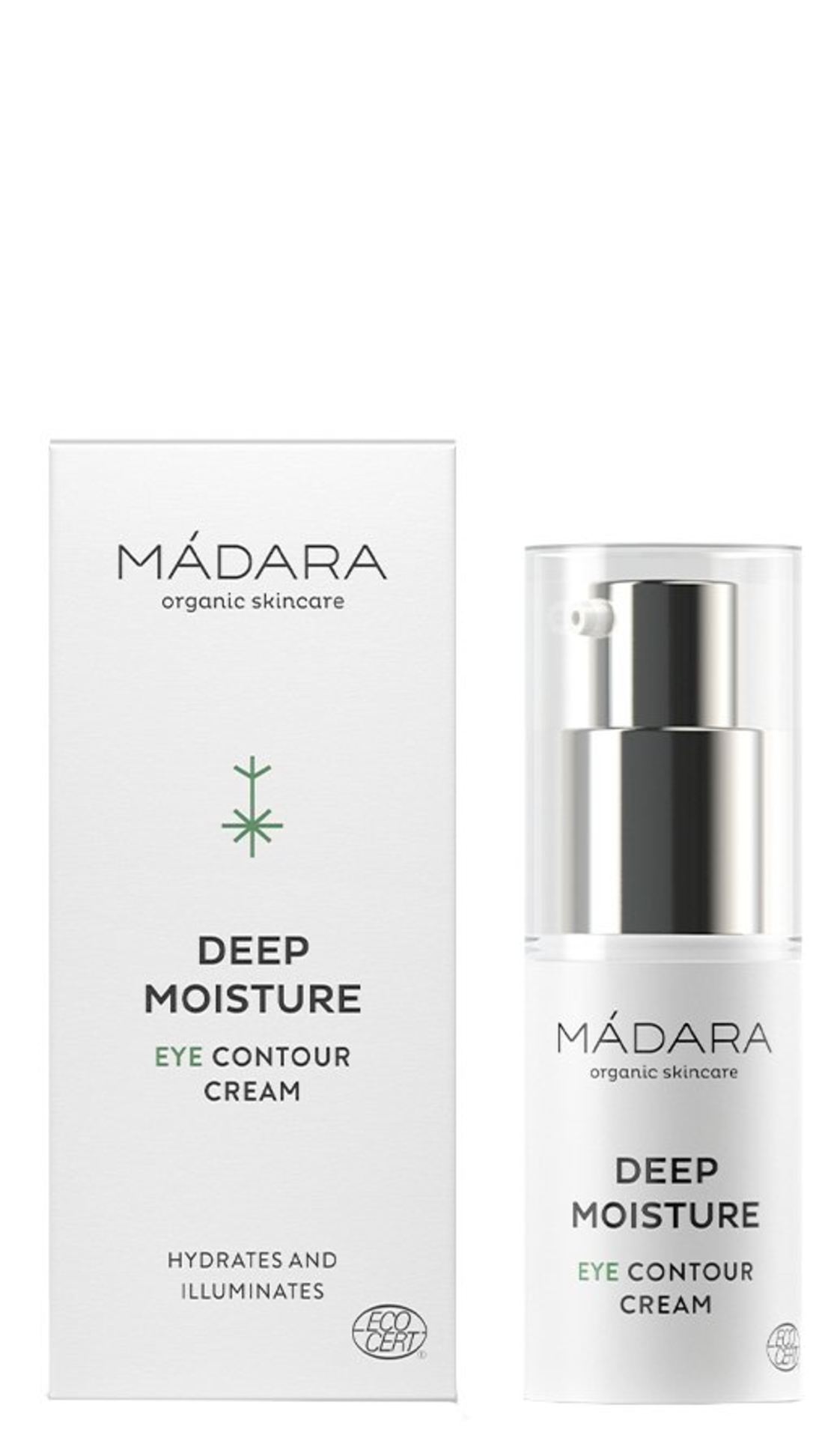 MÁDARA DEEP MOISTURE Cremă Contur Ochi BIO VEGAN – 15 ml | Hidratare 24H