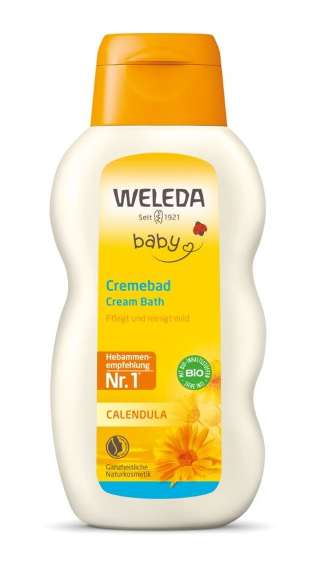 Weleda Baby Băiță Cremoasă cu Gălbenele BIO – 200 ml | Îngrijire Delicată Bebeluși