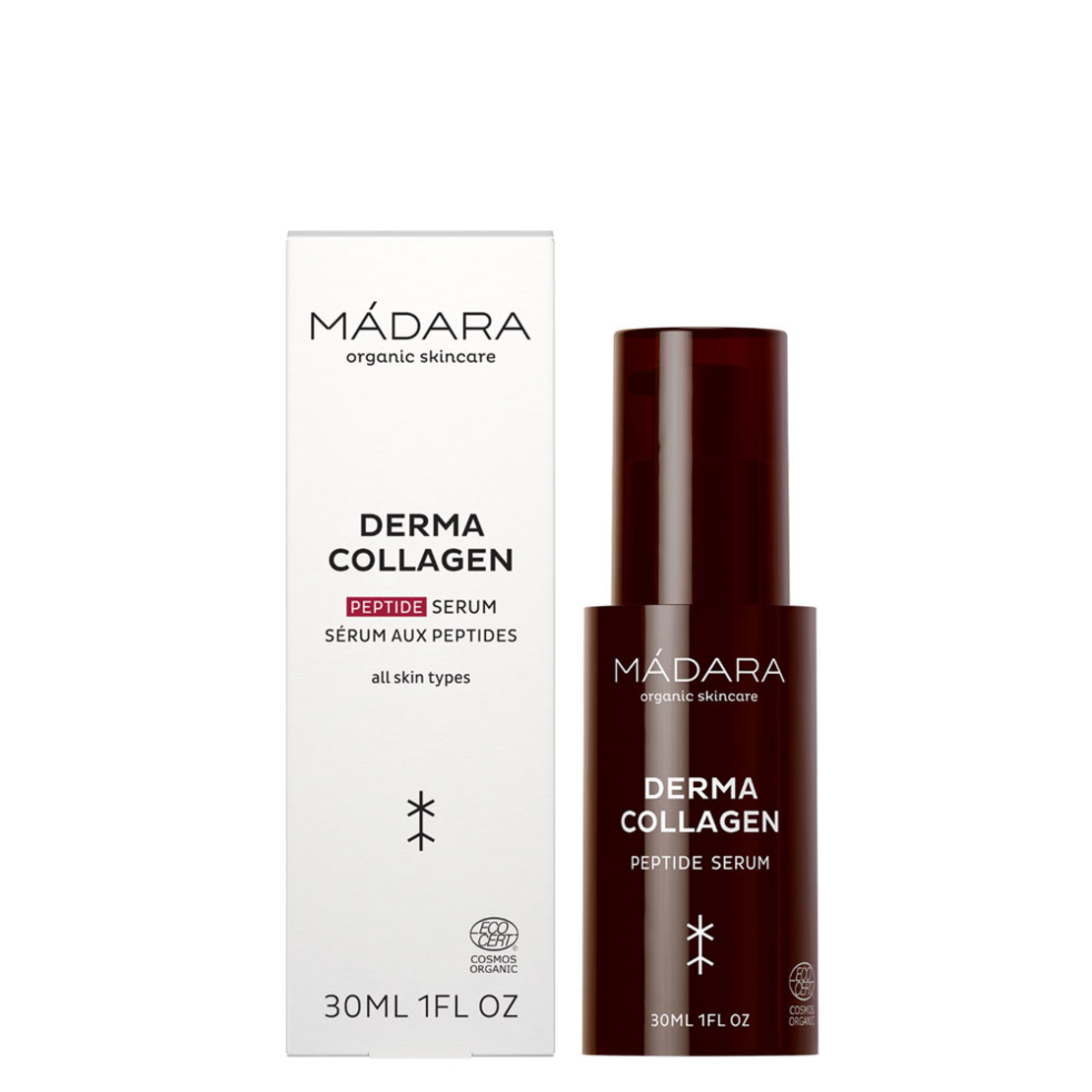 MÁDARA DERMA COLLAGEN Peptide Serum BIO & VEGAN – 30 ml | Fermitate și Anti-Aging