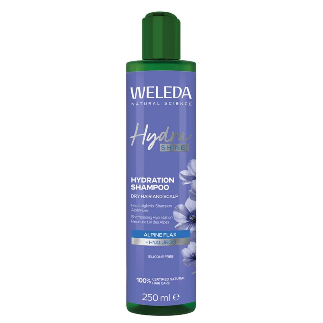 Weleda Șampon Hidratant Hydra Shine BIO – 250 ml | Hidratare și Strălucire Naturală