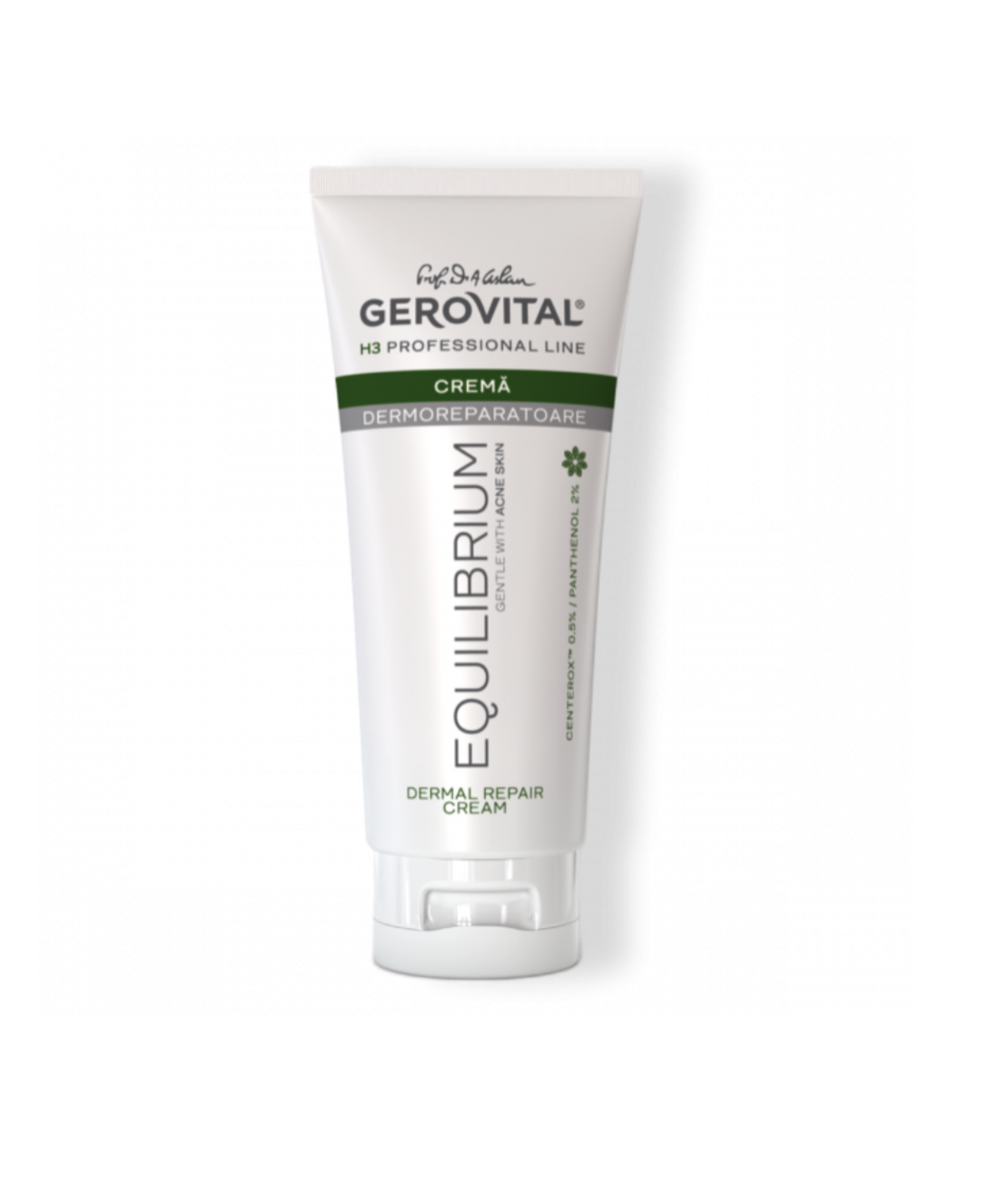 Gerovital H3 Equilibrium - Cremă Dermoreparatoare pentru Ten Acneic cu Centerox™ și Panthenol 200 ml