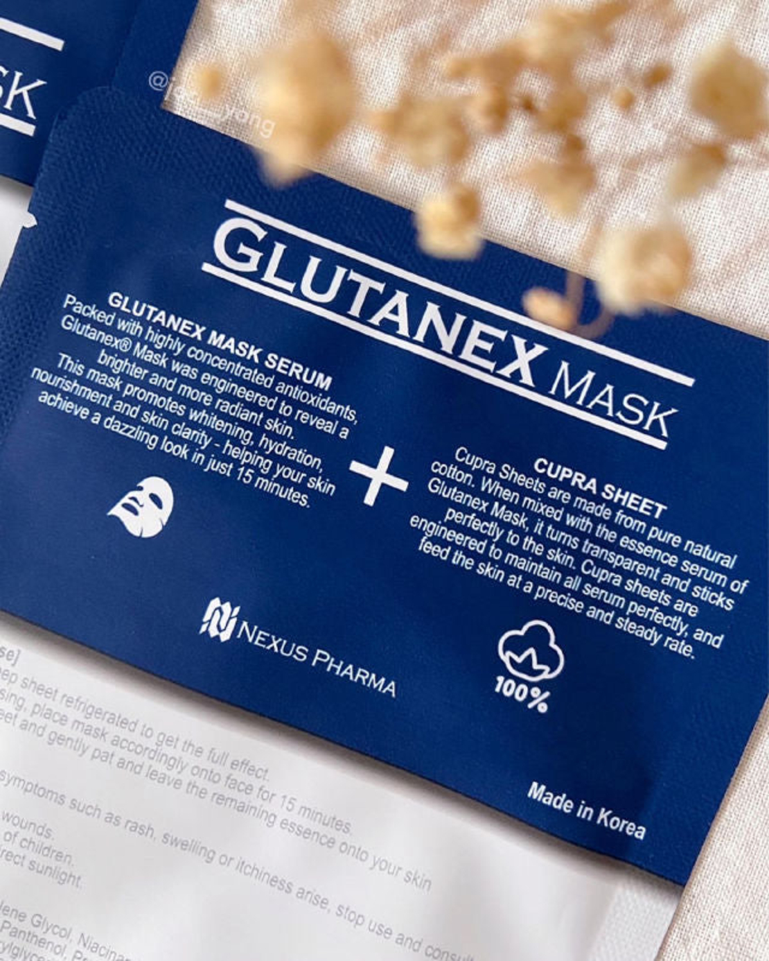 Glutanex Mask – Intensive Whitening & Brightening Sheet Mask