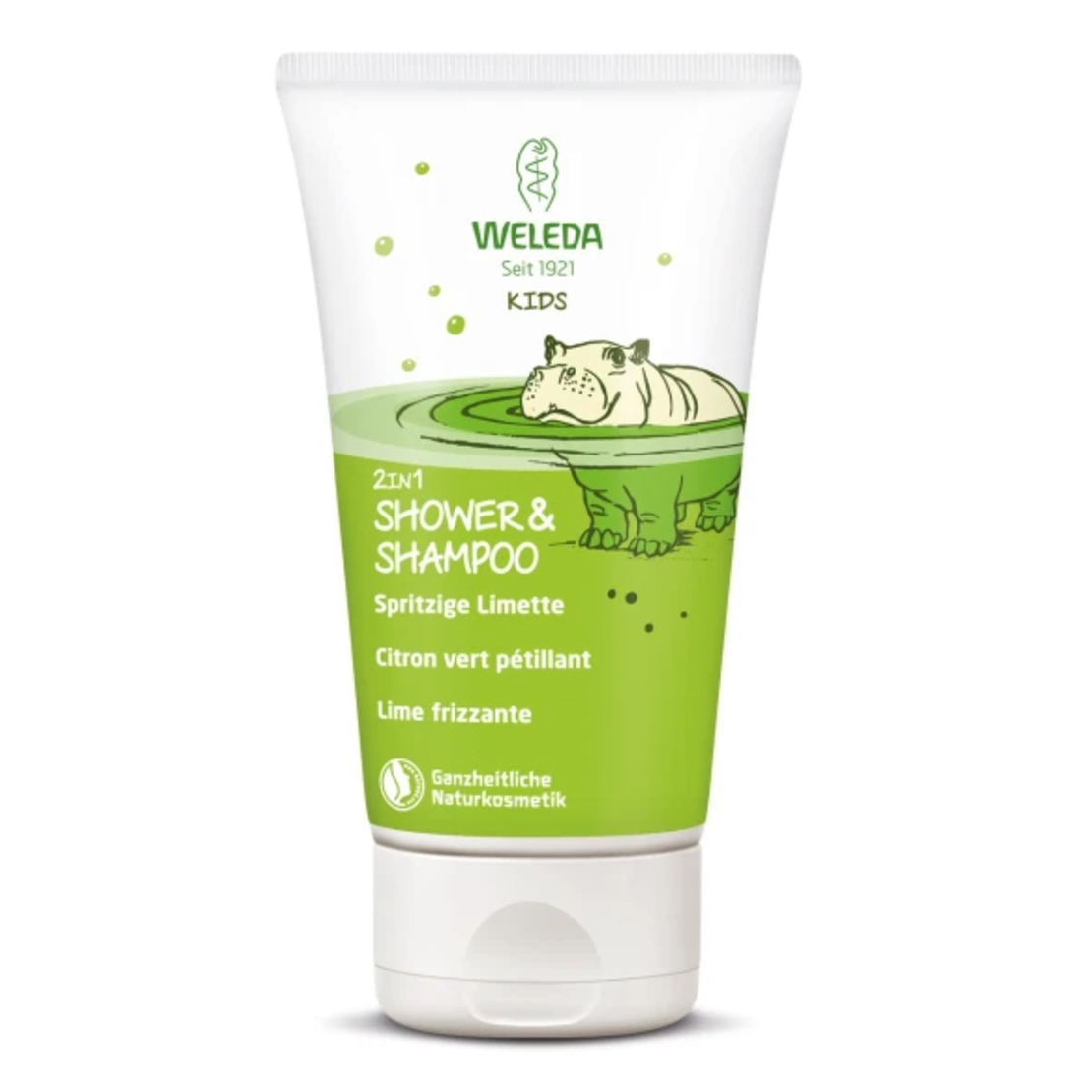 Weleda Kids Gel de Duș și Șampon 2în1 Lime BIO – 150 ml | Pentru Copii
