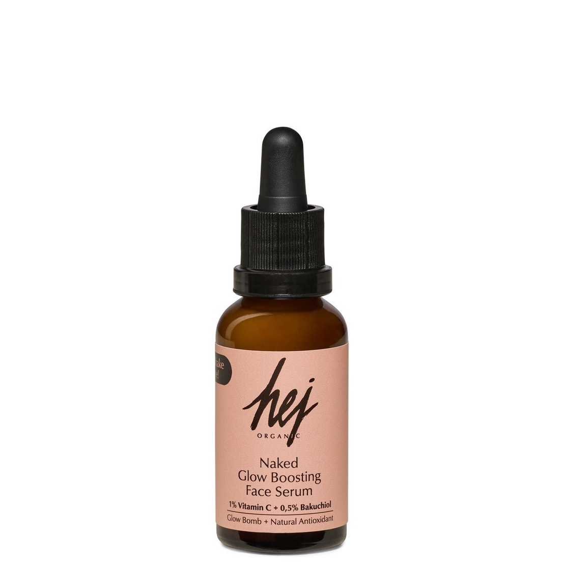 HEJ ORGANIC Ser facial NAKED GLOW BOOSTING cu vitamina C și bakuchiol 30ml