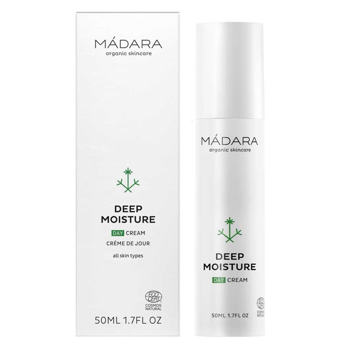 MÁDARA Deep Moisture Cremă de Zi BIO VEGAN – 50 ml | Hidratare Intensă