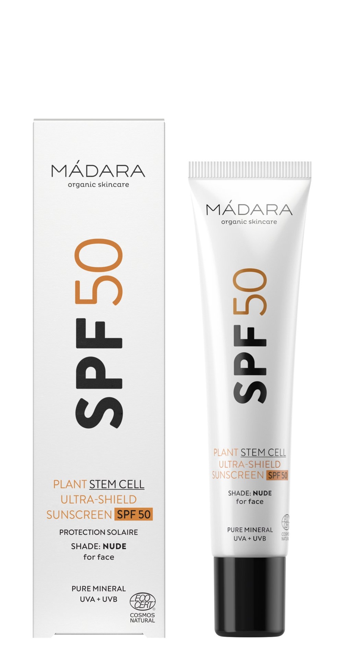 MÁDARA Cremă de Față BIO cu Protecție Solară Minerală SPF 50 - 40ml