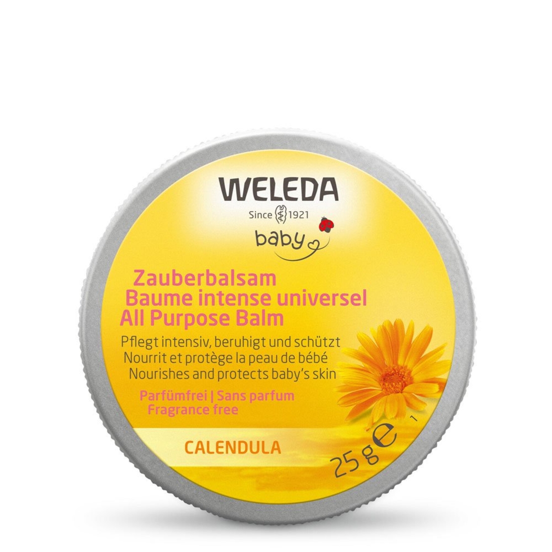 Weleda Baby Balsam Intensiv cu Gălbenele BIO – 25 g | Piele Uscată și Sensibilă