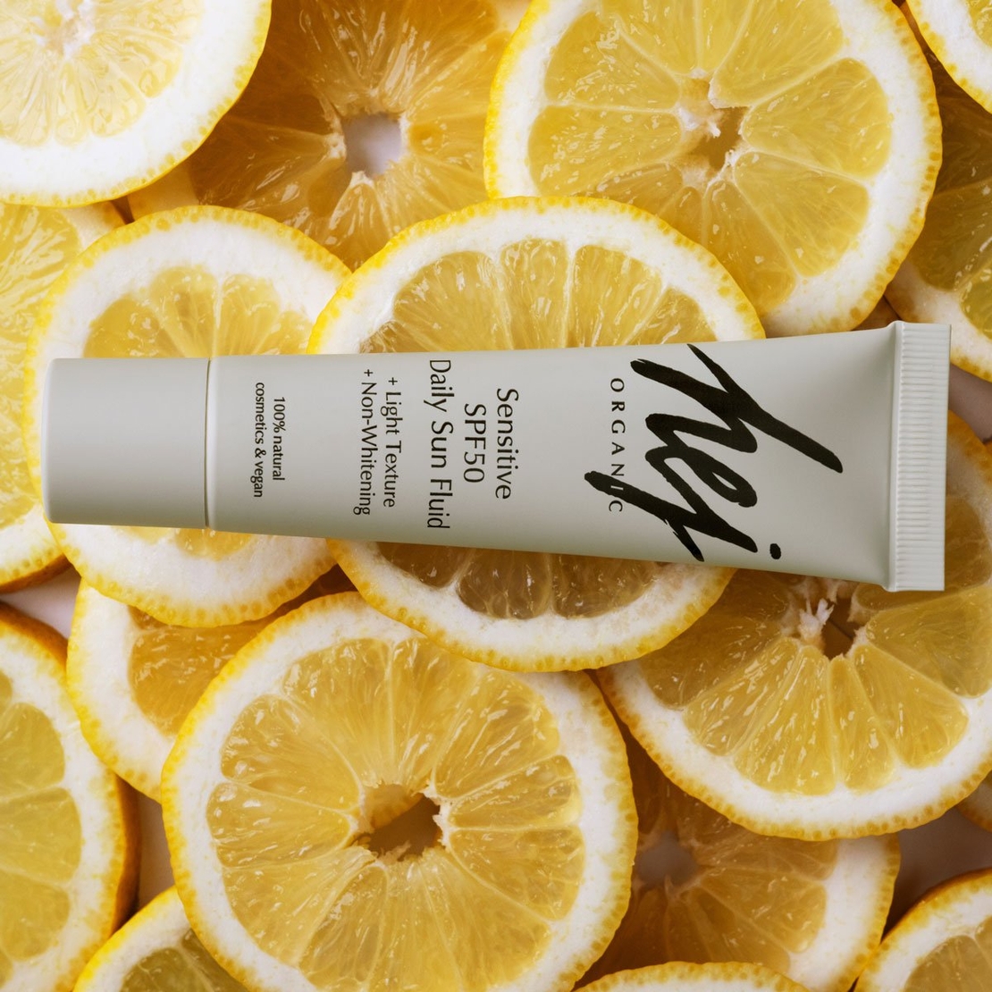 HEJ ORGANIC Fluid de zi SPF 50 SENSITIVE 30ml – Protecție solară minerală