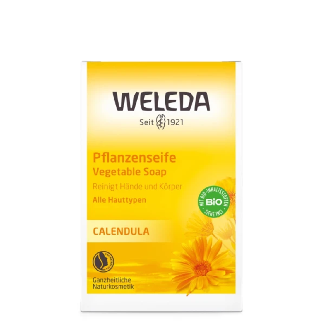 Weleda Săpun Vegetal cu Gălbenele BIO – 100 g | Piele Sensibilă