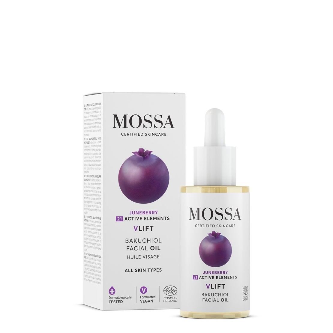 MOSSA V Lift Ulei Facial Bio cu Bakuchiol Anti-Aging 30ml
