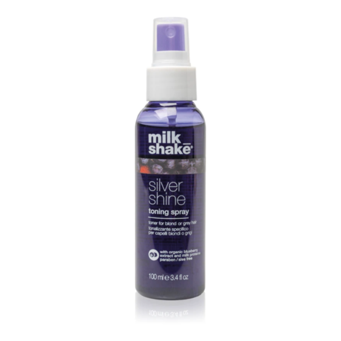 Milk_Shake Silver Shine Toning Spray- Maintenance Spray for Blonde, Grey, or White Hair 100 ml
