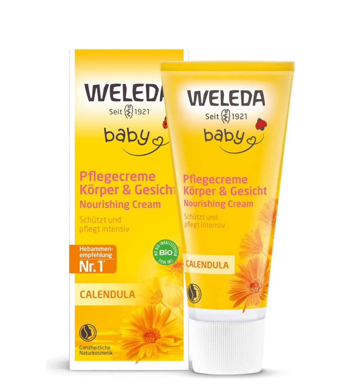 Weleda Baby Cremă de Corp cu Gălbenele BIO – 100 g | Hidratare Intensivă