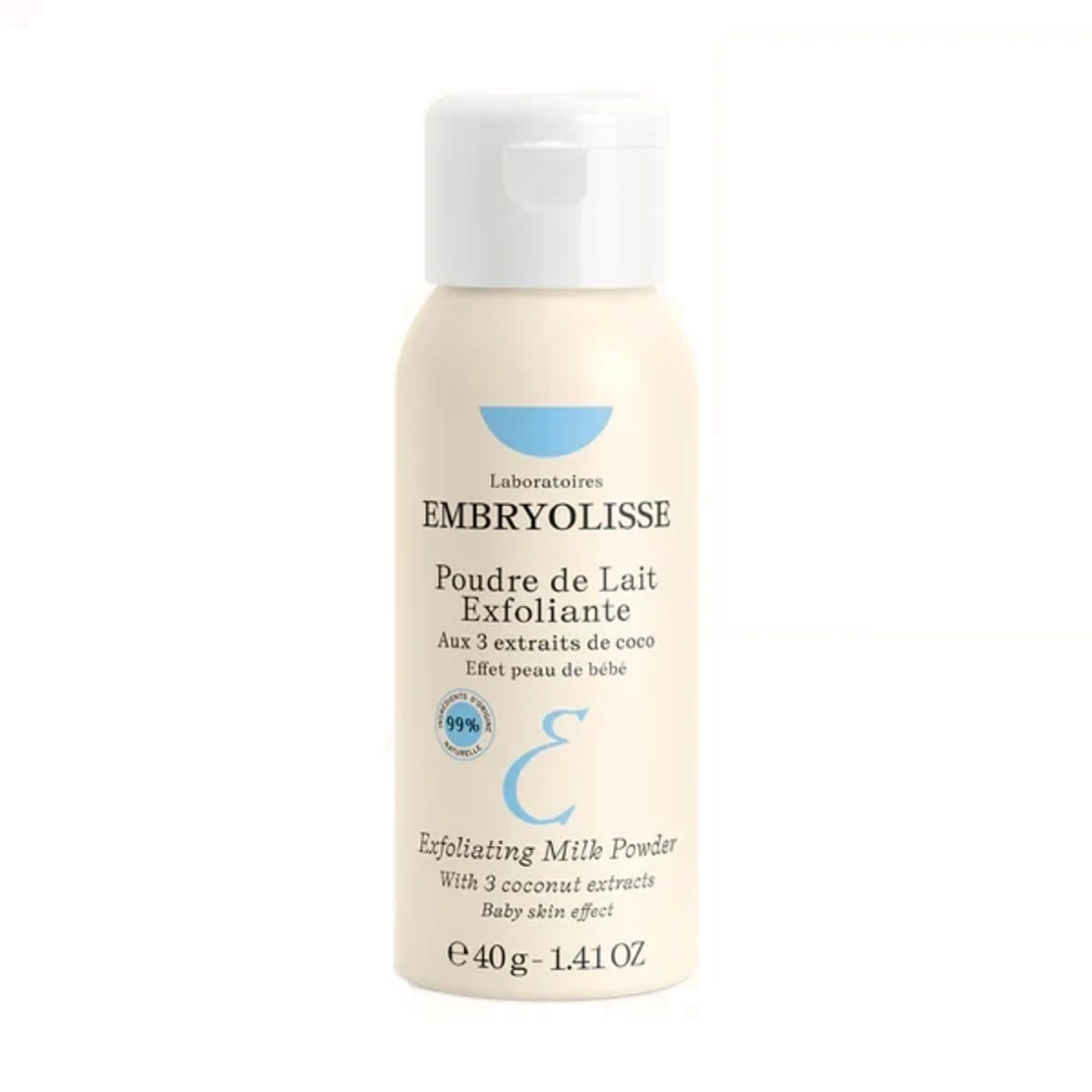 Embryolisse Poudre de Lait Exfoliante – Pudră exfoliantă delicată pentru curățare și luminozitate 40g