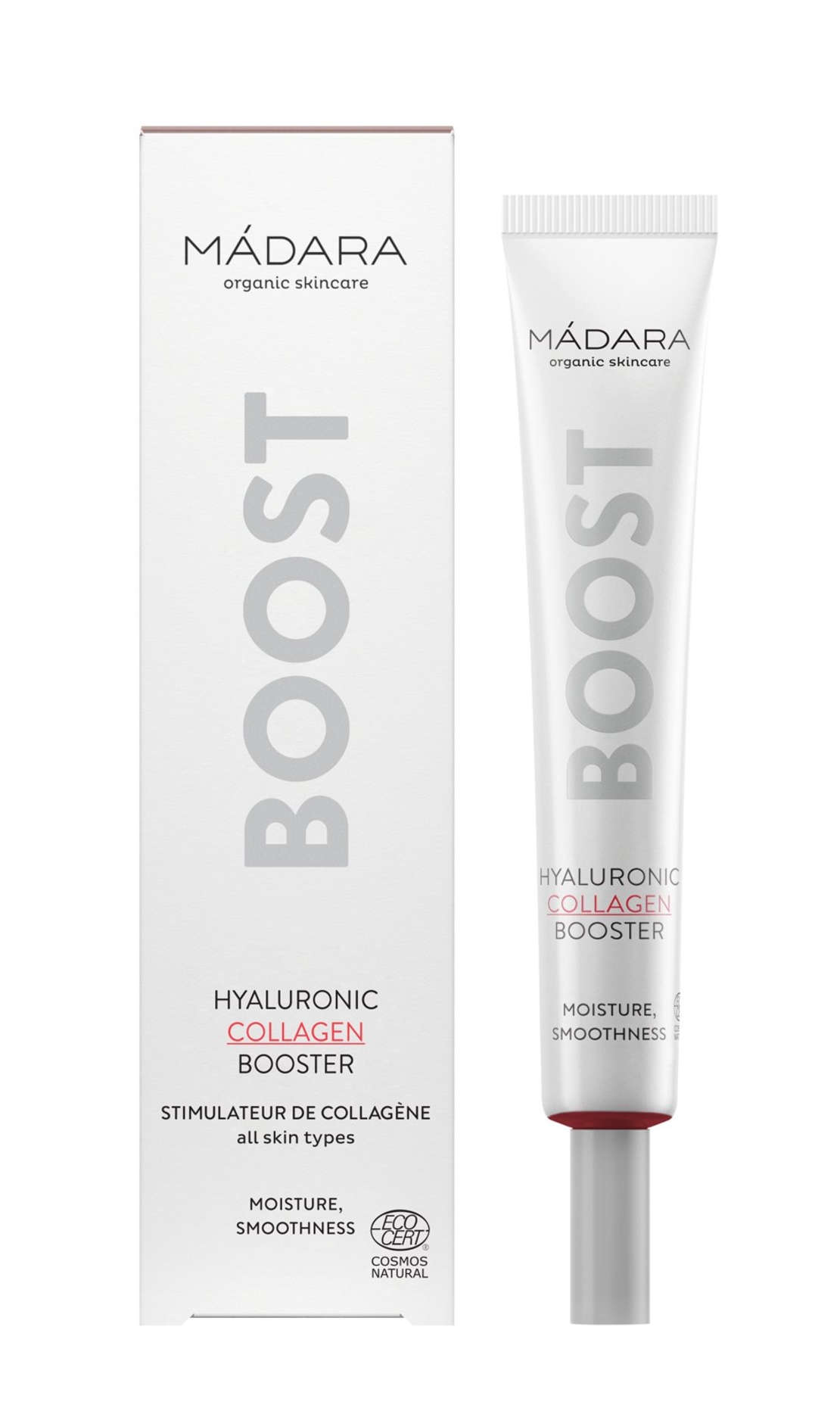 MÁDARA BOOST Ser Hyaluronic Collagen VEGAN – 25 ml | Hidratare și Fermitate