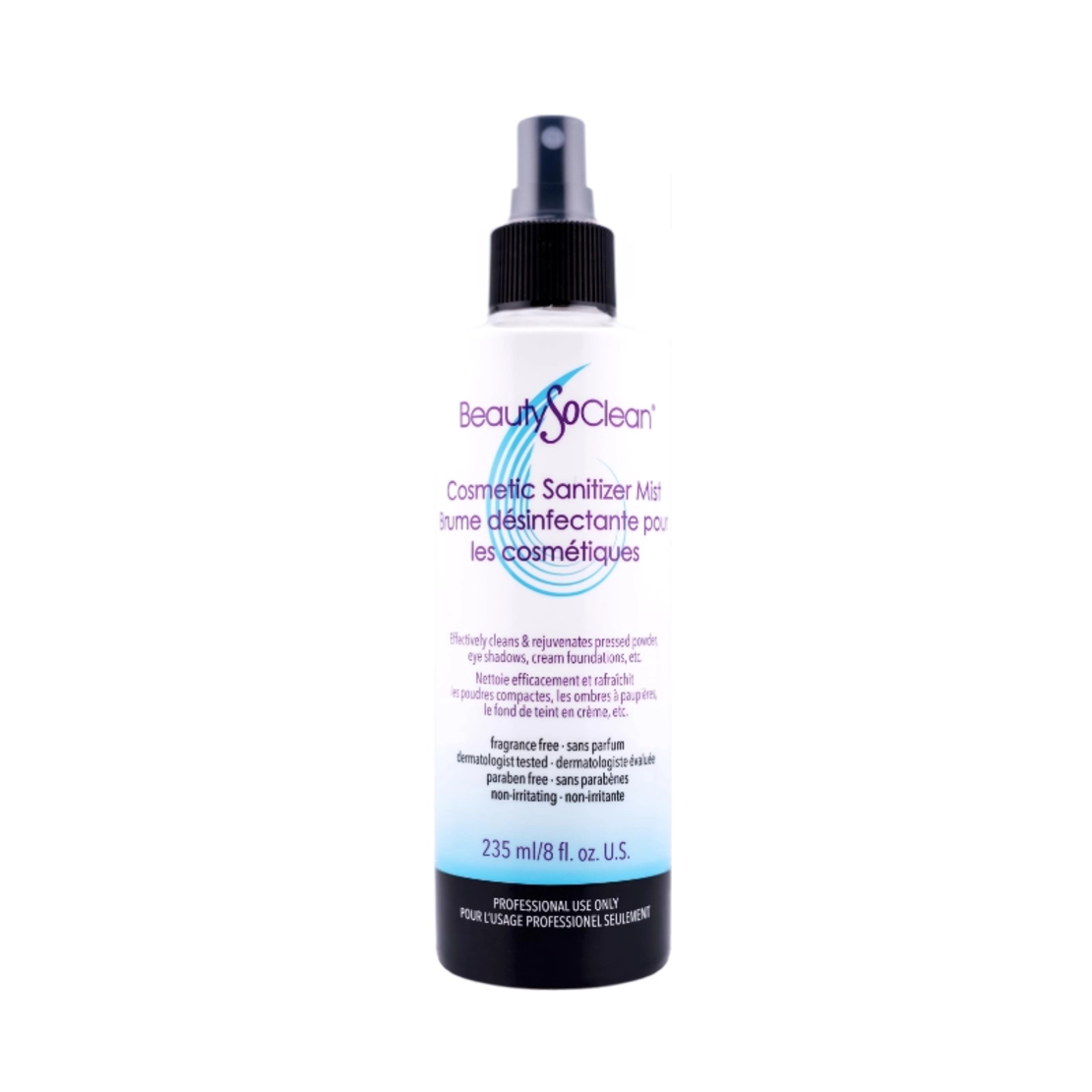 BeautySoClean COSMETIC MIST - SPRAY DEZINFECTANT PENSULE ȘI PRODUSE DE MACHIAJ -  235ML