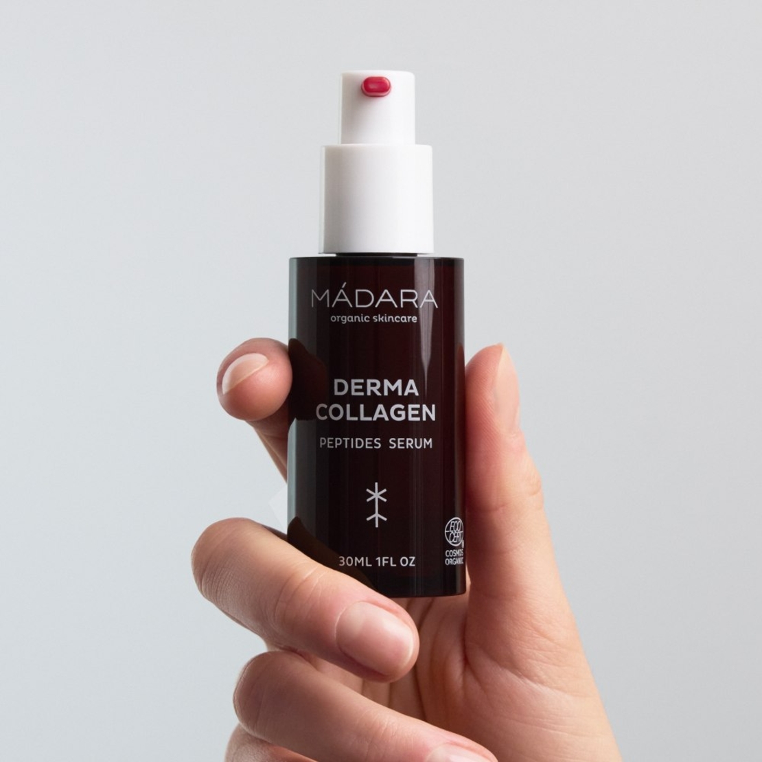 MÁDARA DERMA COLLAGEN Peptide Serum BIO & VEGAN – 30 ml | Fermitate și Anti-Aging