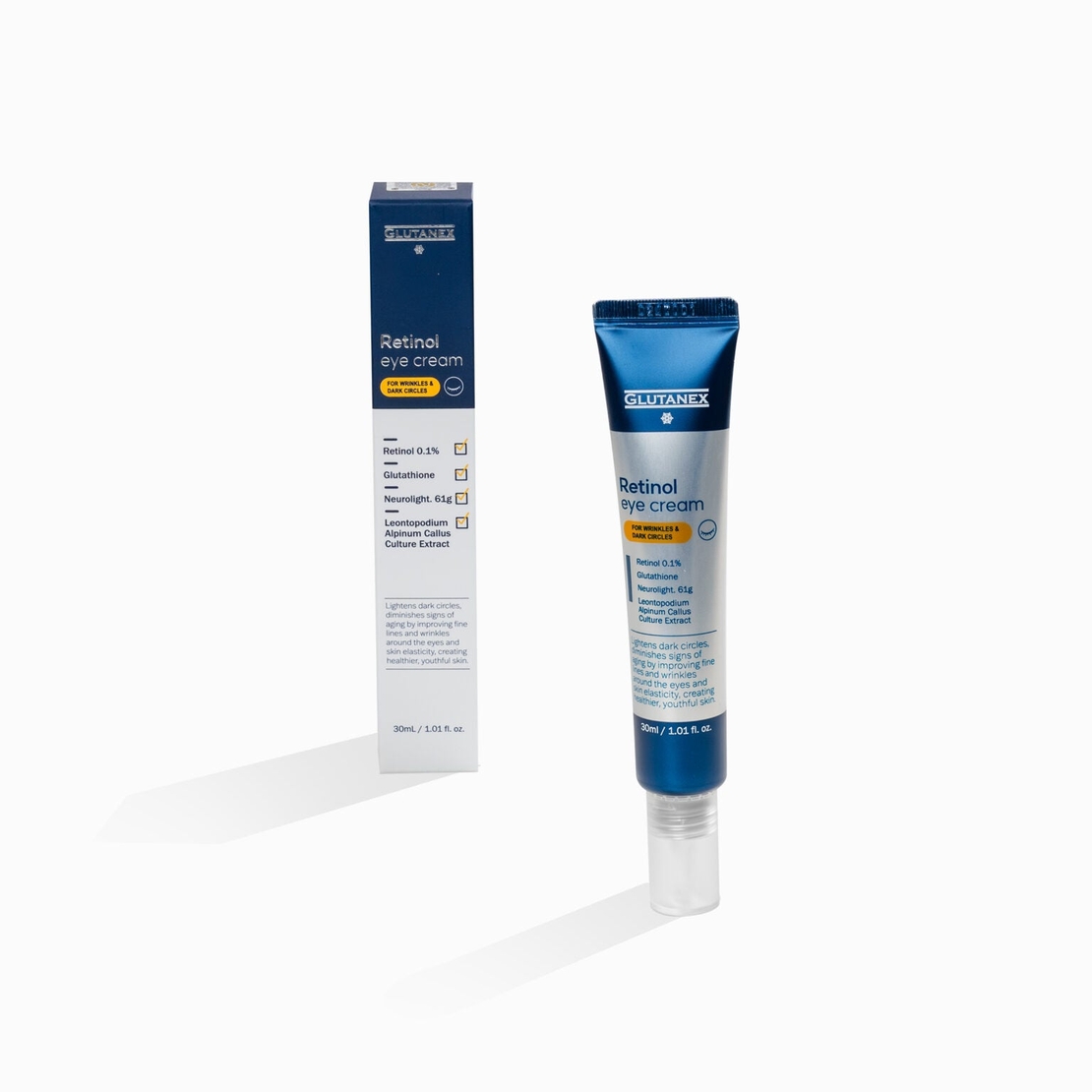 Glutanex Retinol Cremă Pentru Ochi – Redefinește luminozitatea și fermitatea zonei ochilor