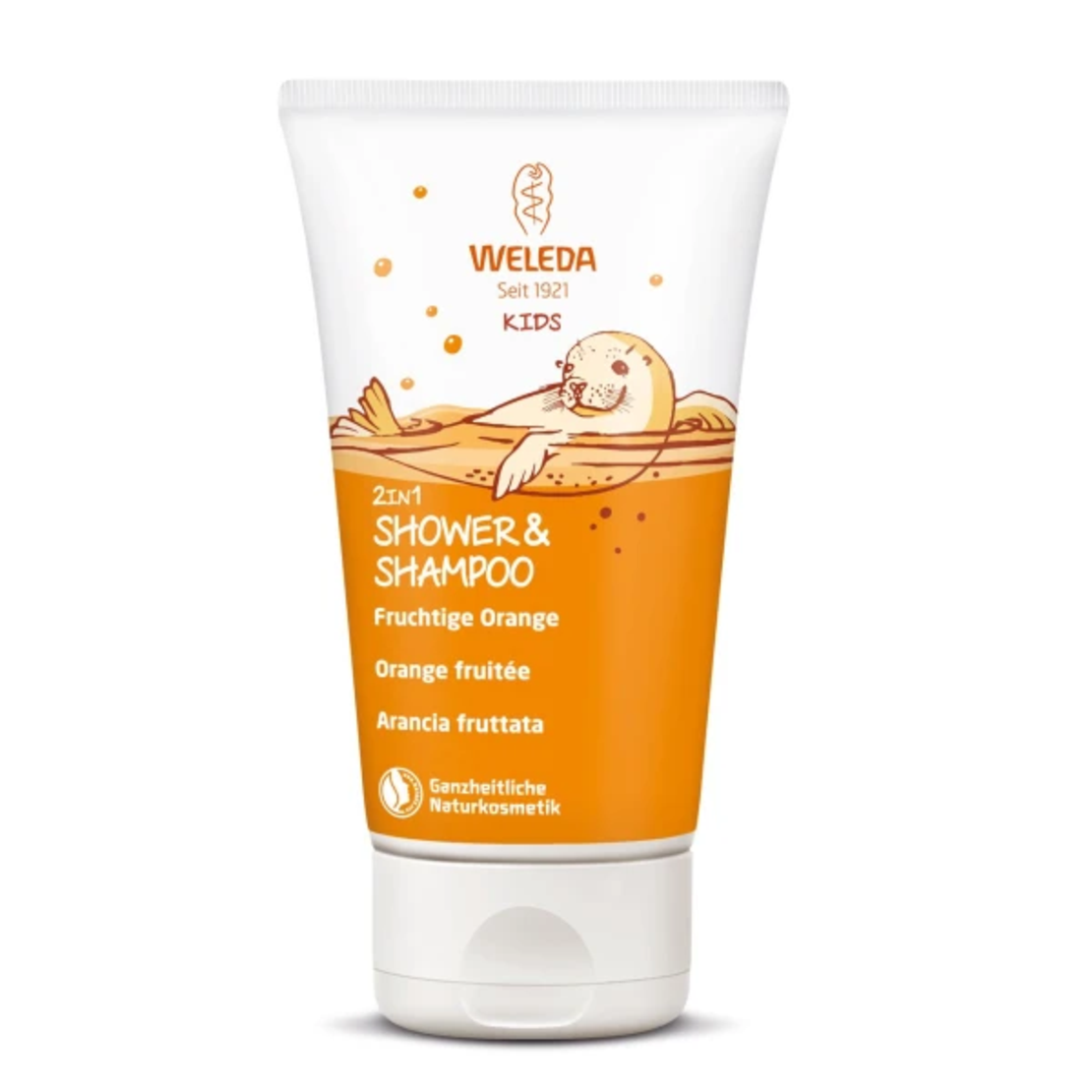 Weleda Kids Gel de Duș și Șampon 2în1 Orange BIO – 150 ml | Pentru Copii