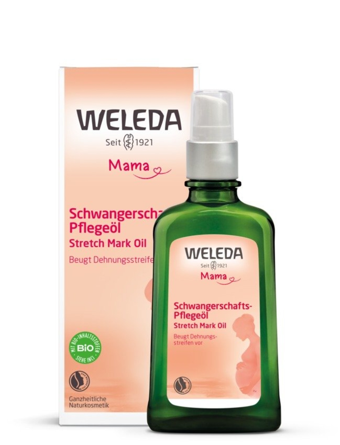 WELEDA Ulei de corp natural pentru sarcină 100ml – îngrijire BIO pentru elasticitatea pielii