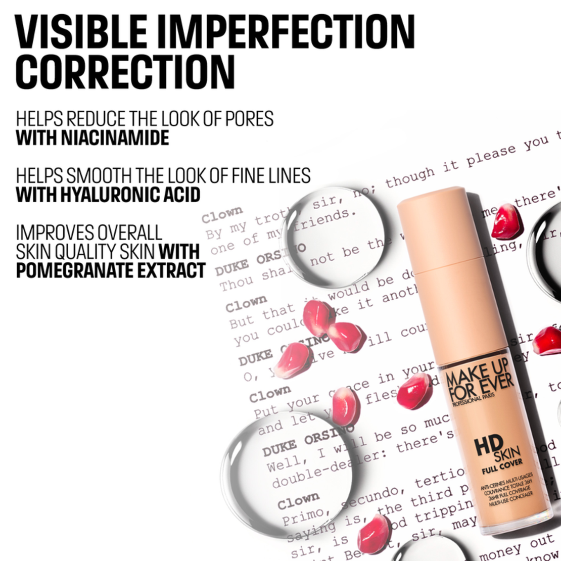 MAKEUP FOR EVER HD SKIN FULL COVER CONCEALER - ANTICEARCĂN ȘI CORECTOR OCHI ȘI FAȚĂ - 9ML