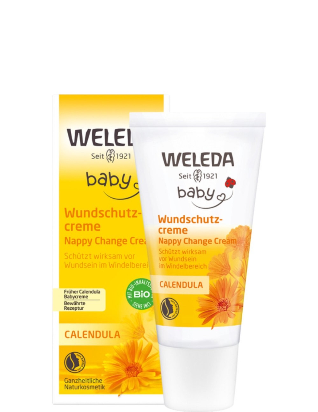 Weleda Baby Cremă cu Gălbenele pentru Zona Scutecului BIO – 30 ml TRAVEL