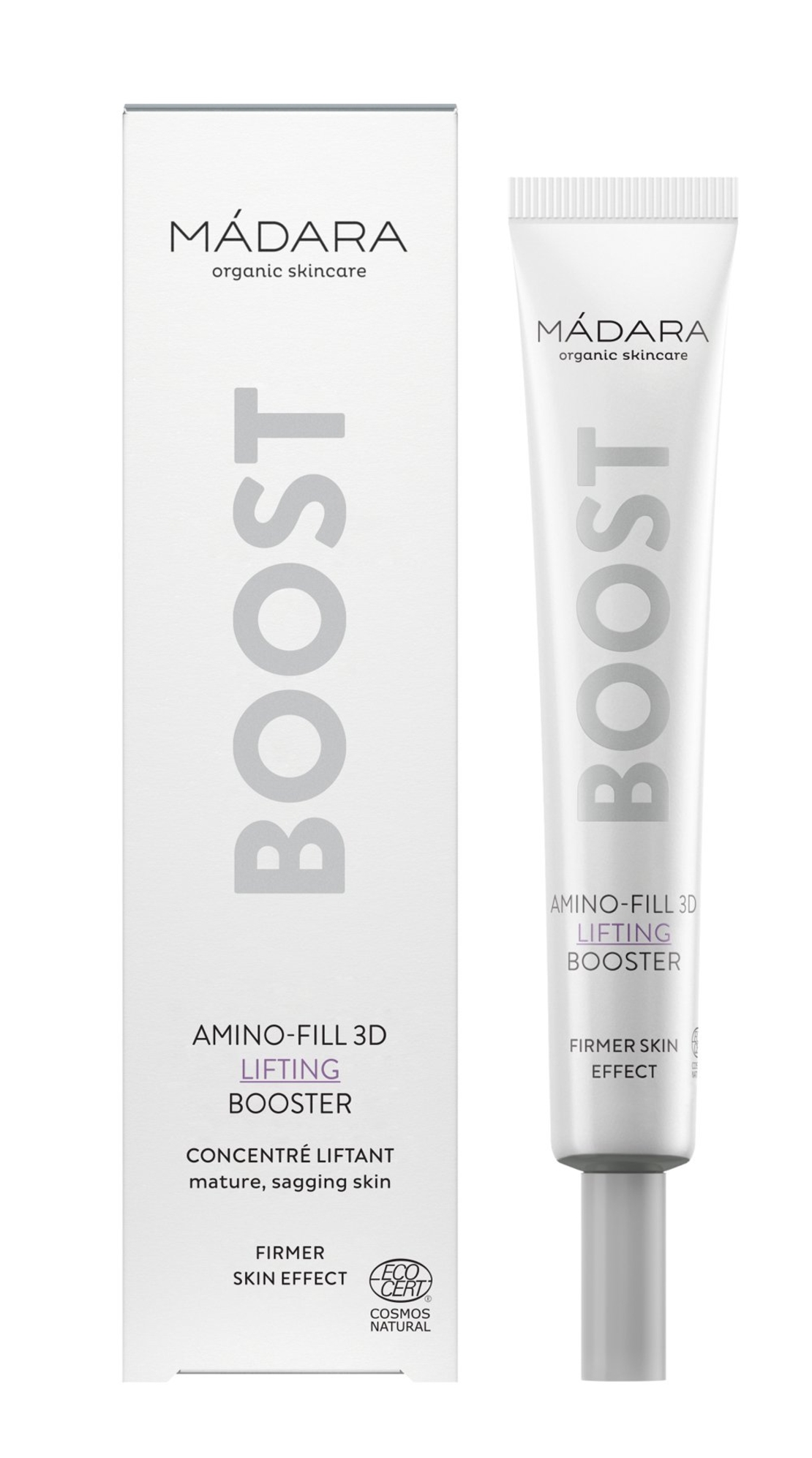 MÁDARA BOOST Amino-fill 3D Lifting BIO și VEGAN – 25 ml | Ser Anti-Aging
