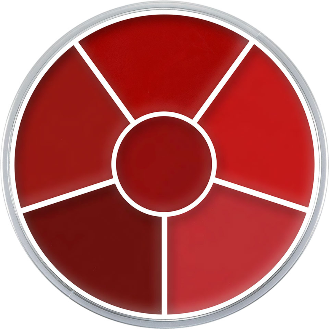 Kryolan Lip Rouge Wheel - Paletă de rujuri cu 6 nuanțe