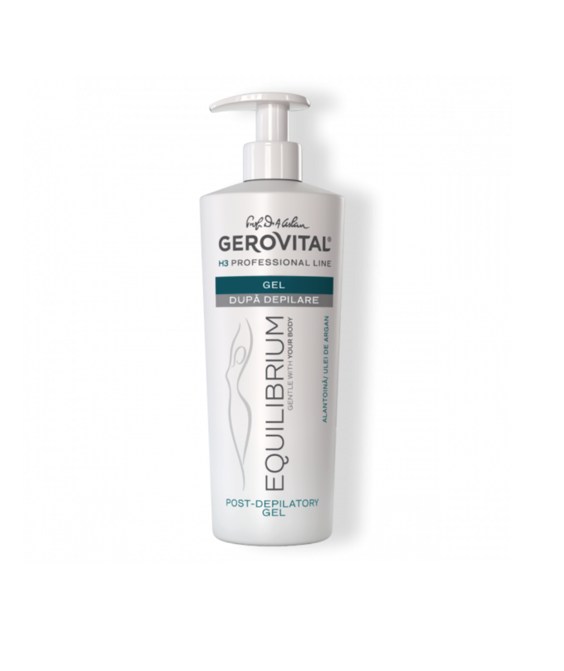 Gerovital H3 Equilibrium - Gel după Depilare Profesional pentru Piele Sensibilă 500 ml