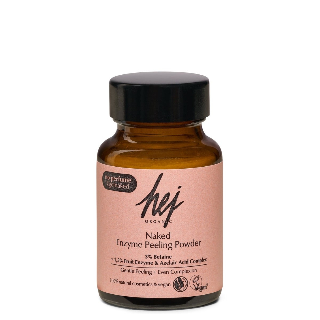 HEJ ORGANIC NAKED – Peeling enzimatic pudră cu enzime din ananas, zinc și acid azelaic 30g