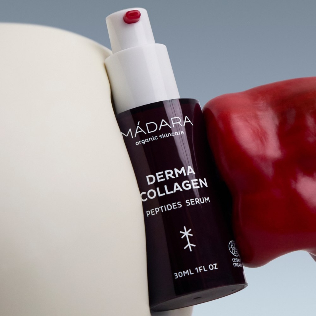 MÁDARA DERMA COLLAGEN Peptide Serum BIO & VEGAN – 30 ml | Fermitate și Anti-Aging