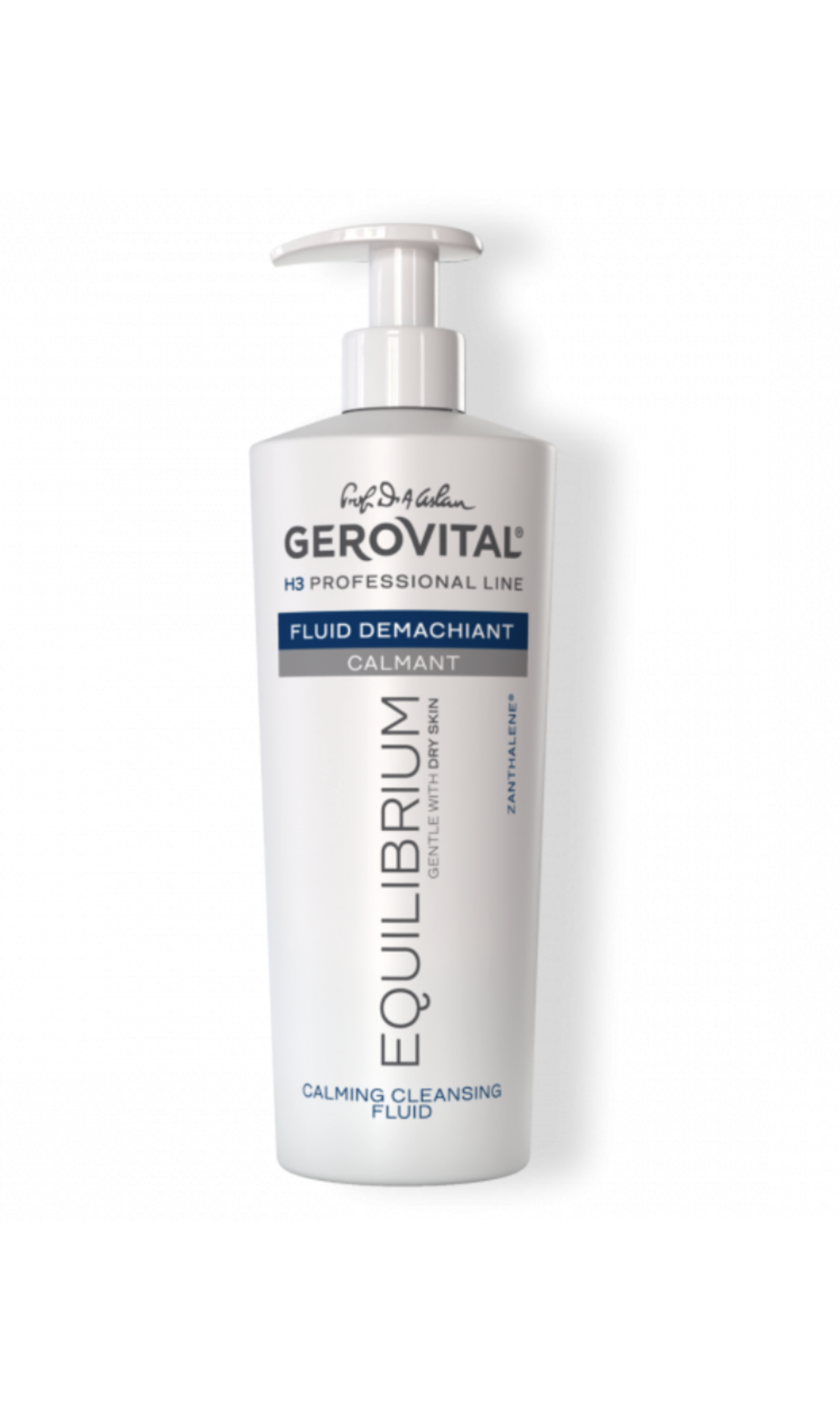 Gerovital H3 Equilibrium - Fluid Demachiant Calmant cu Ulei de Măsline pentru Ten Uscat sau Sensibil 500 ml