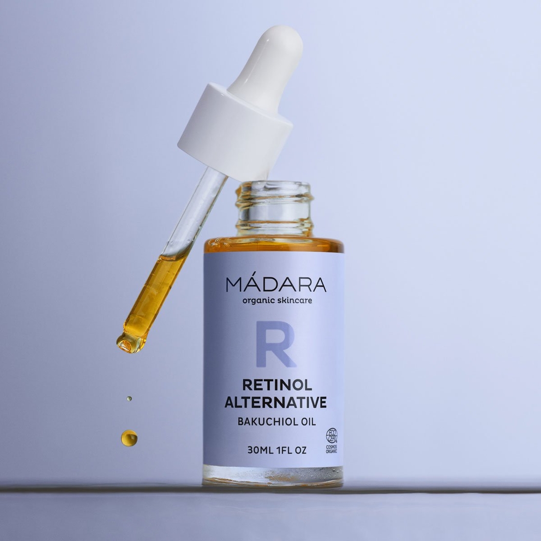 MÁDARA Retinol Alternative Ulei Facial cu Bakuchiol 30ml – Ulei BIO Vegan Anti-Aging