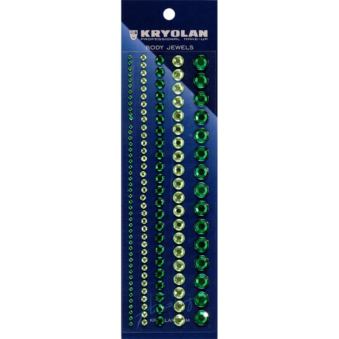 Kryolan Body Jewels - Ștrasuri autoadezive pentru față și corp