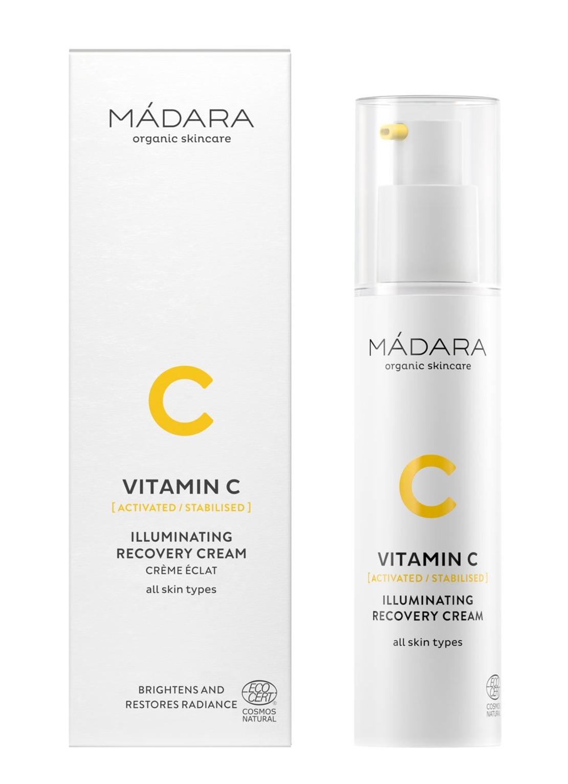 MÁDARA Vitamin C Cremă Iluminatoare cu Vitamina C și Acid Hialuronic 50ml