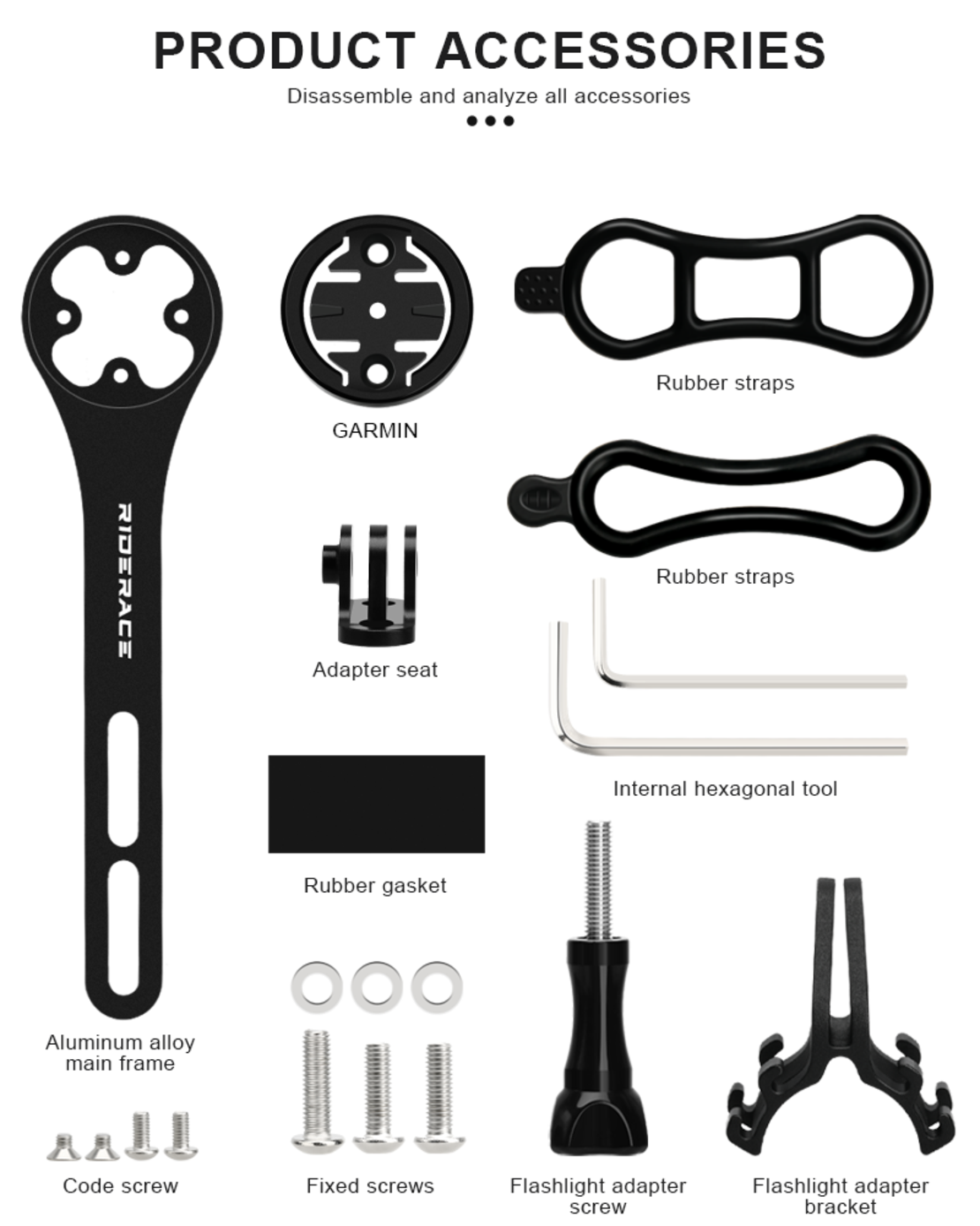 Suport gps Garmin si camera gopro pentru bicicleta cu ghidon aero