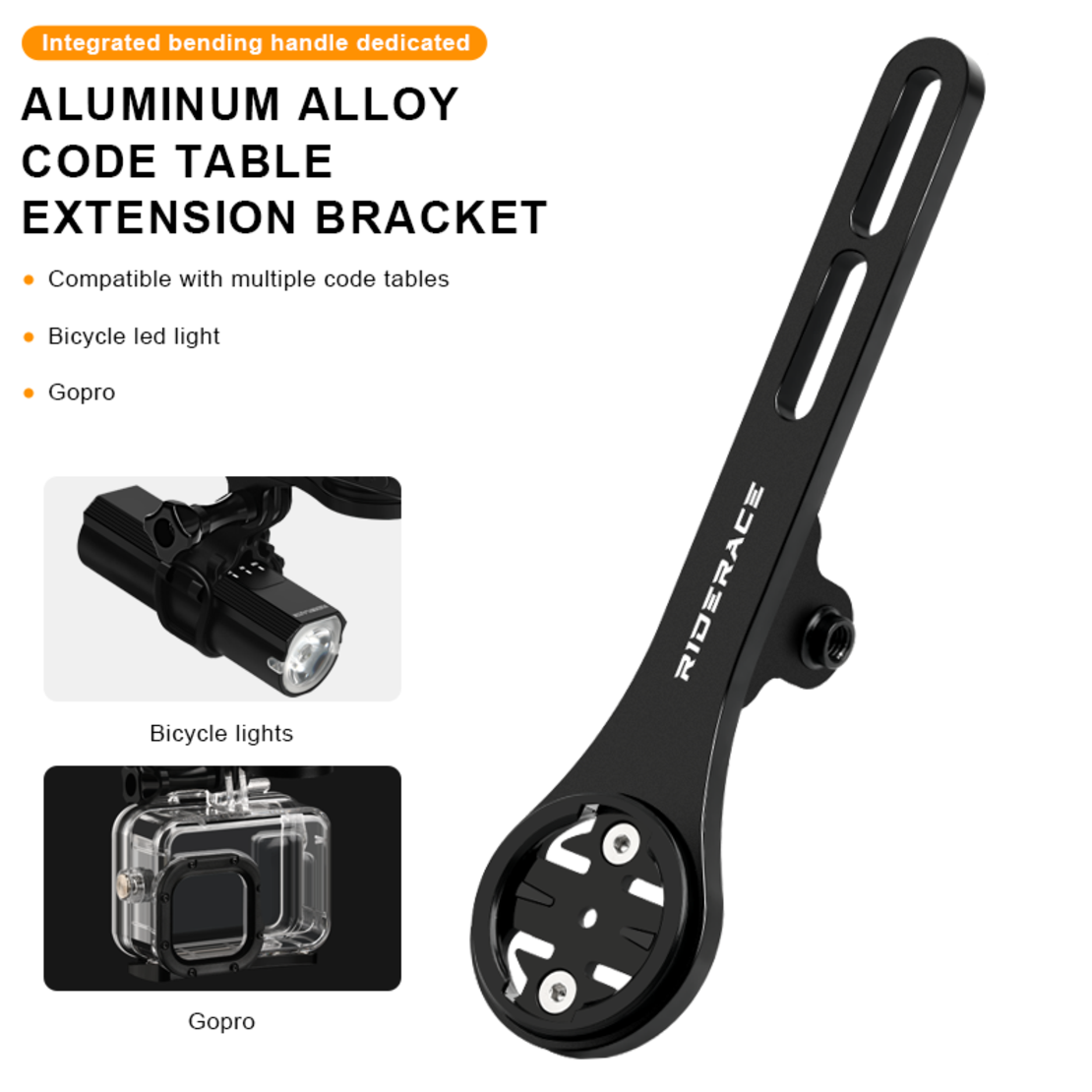 Suport gps Garmin si camera gopro pentru bicicleta cu ghidon aero