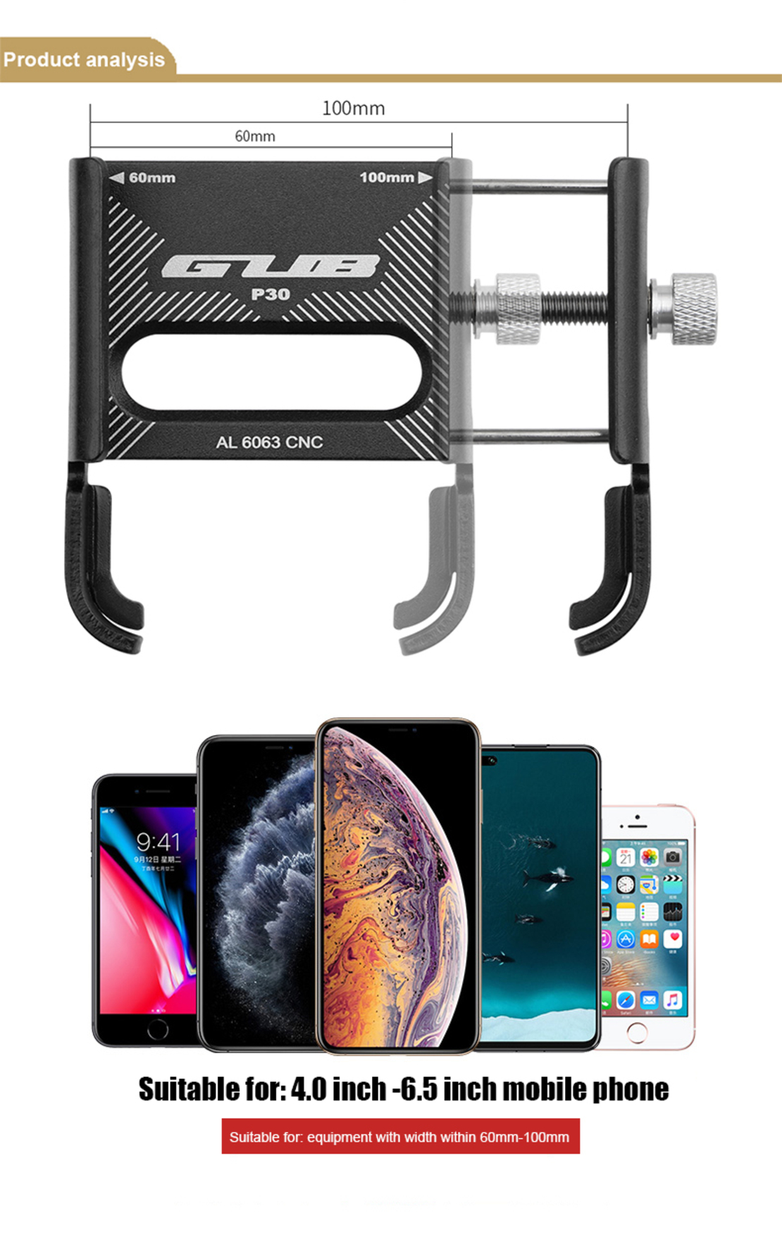 Suport telefon rotativ GUB P30