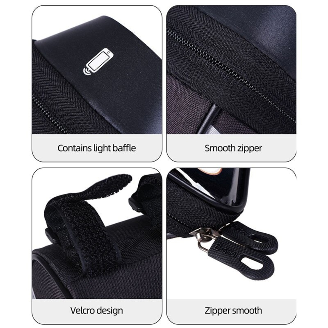 Borseta de pipa ghidon 1L support telefon ecran tactil