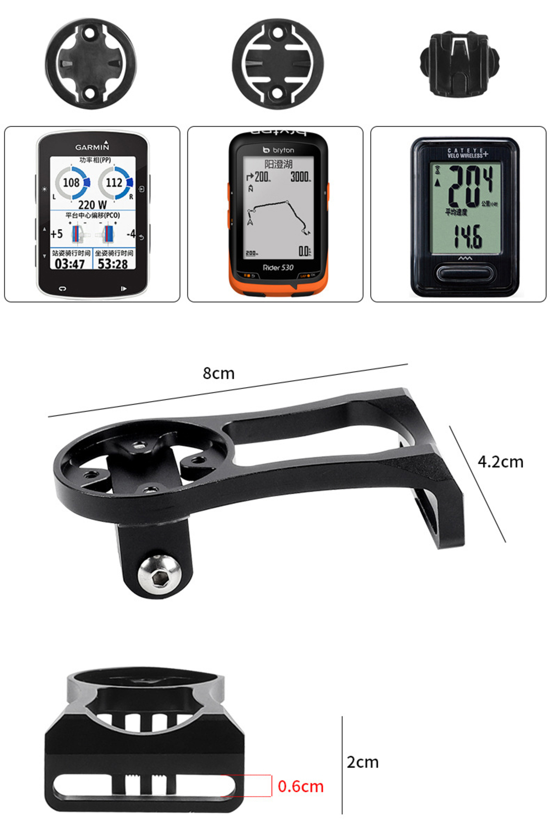 Suport pipa garmin gopro
